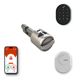 DESi Utopic R Smart Lock iOS/Android Compatible & Wireless Touch Keypad & WiFi Bridge Set - 1